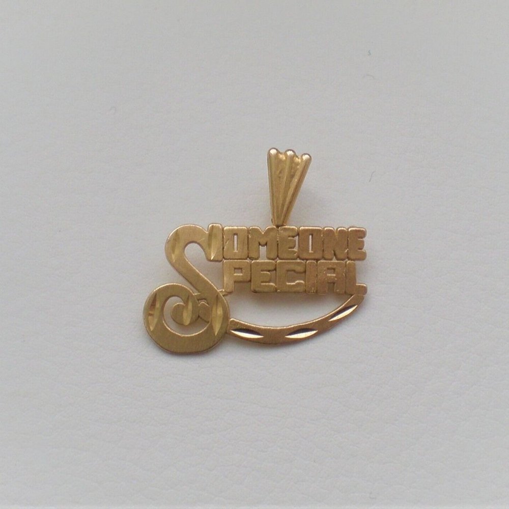 Michael Anthony 14K Yellow Gold Diamond Cut Someone Special Pendant Charm